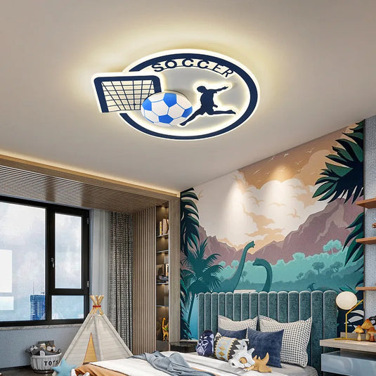 Football Soccer Fan Celing Light for Kids Room - GraffitiWallArt