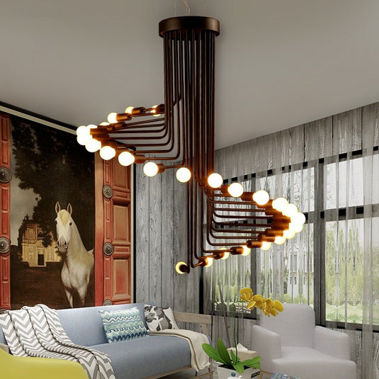 Globe Chandelier: Stunning Lighting Fixture-GraffitiWallArt