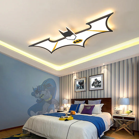 Batman Boys Room Ceiling Light - GraffitiWallArt