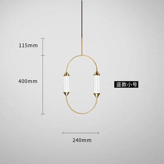 Luminaire suspendu minimaliste Rodio