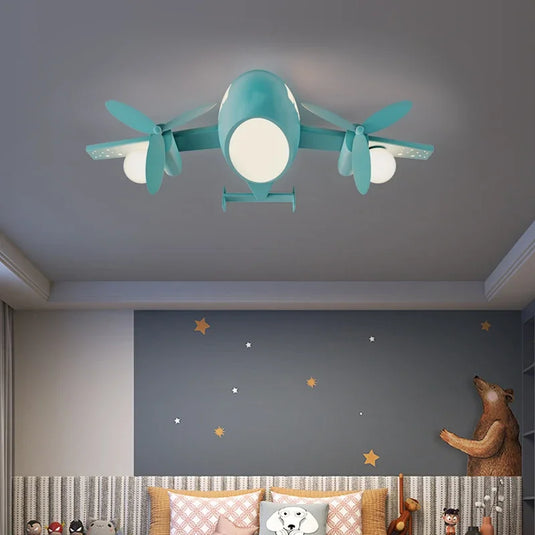 Aeroplane Lustre Ceiling Light for Kids Room - GraffitiWallArt