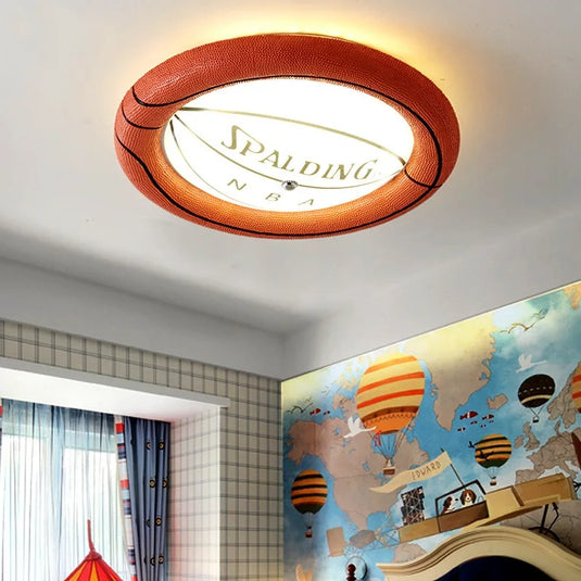 Basketball Spalding NBA Kids Room Ceiling Light - GraffitiWallArt