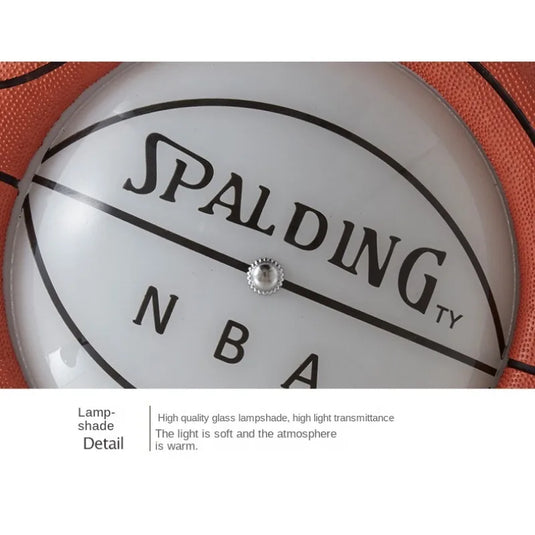 Basketball Spalding NBA Kids Room Ceiling Light - GraffitiWallArt