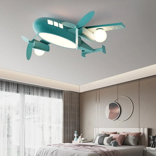 Aeroplane Lustre Ceiling Light for Kids Room - GraffitiWallArt