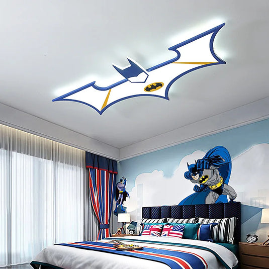 Batman Boys Room Ceiling Light - GraffitiWallArt