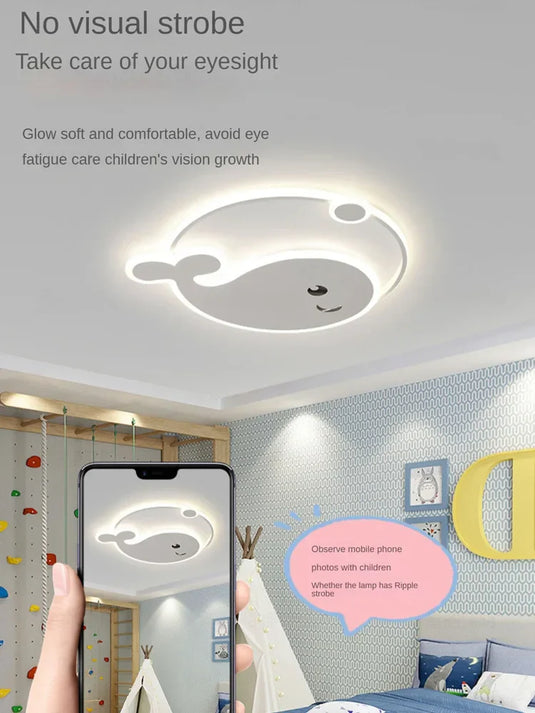 Dolphin Shape LED Ceiling Light For Kids Room - GraffitiWallArt