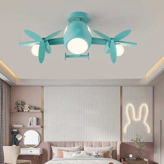 Aeroplane Lustre Ceiling Light for Kids Room - GraffitiWallArt