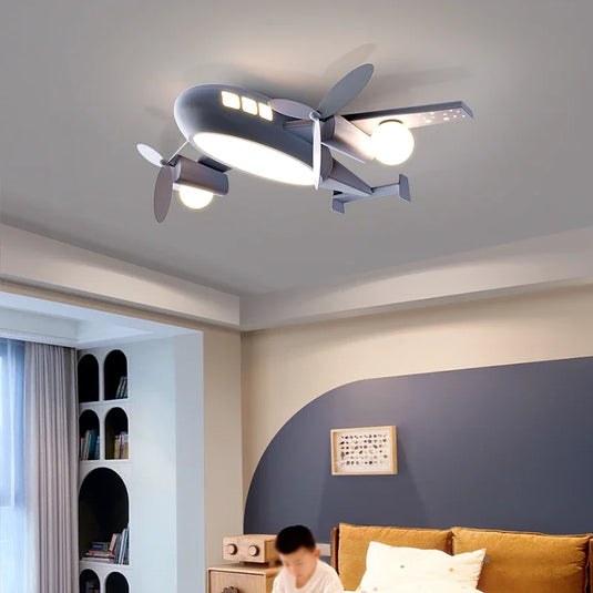 Aeroplane Lustre Ceiling Light for Kids Room - GraffitiWallArt