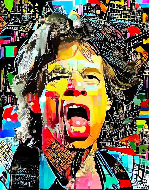 Mick Jagger Canvas Wall Hanging Art