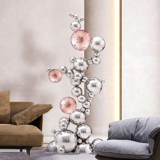 Abstract Jumbled Balls Stainless Steel Ornament-GraffitiWallArt