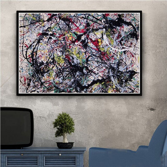 Abstract Street Graffiti Canvas Wall Art-GraffitiWallArt