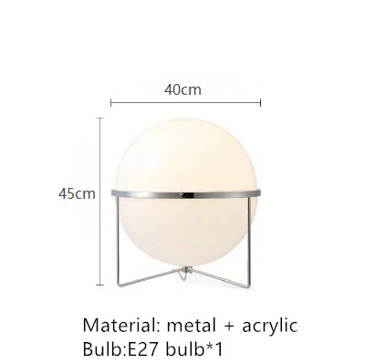 Acrylic Ball Floor Lamp - Illuminating Home Décor-GraffitiWallArt