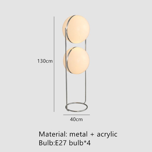 Acrylic Ball Floor Lamp - Illuminating Home Décor-GraffitiWallArt