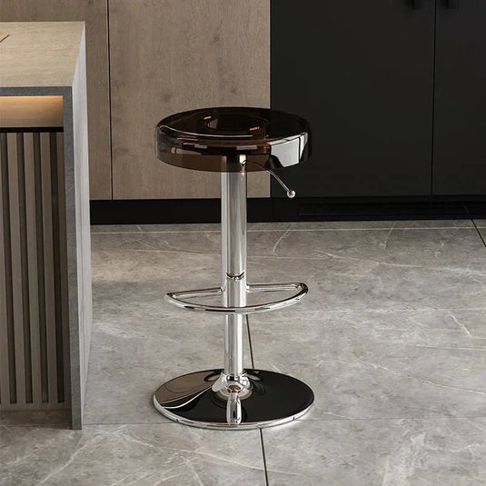 Acrylic High-End Kitchen Island Counter bar Stool-GraffitiWallArt