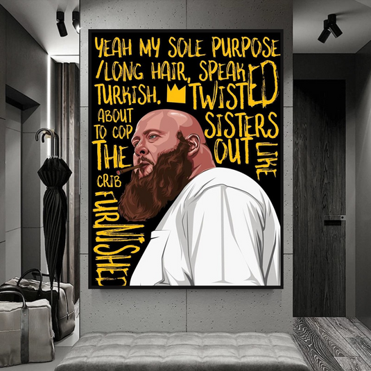 Action Bronson Singer Rapper Canvas Wall Art-GraffitiWallArt