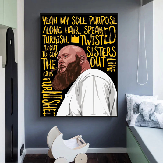 Action Bronson Singer Rapper Canvas Wall Art-GraffitiWallArt