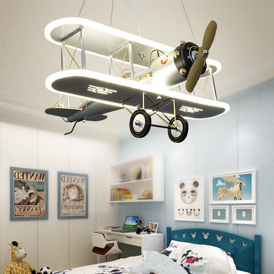 Airplane LED Pendant Light for Kids Nursery-GraffitiWallArt