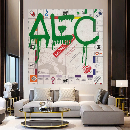 Alec Canvas Art - Monopoly Board at Its Finest-GraffitiWallArt