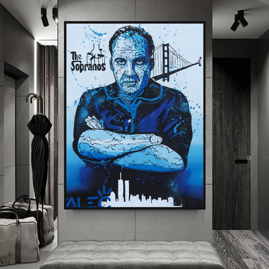 Alec Canvas Wall Art: The Legendary Tony Soprano-GraffitiWallArt