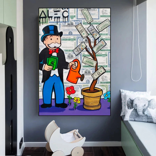 Alec Monopoly and Richie Graffiti Canvas Wall Art-GraffitiWallArt