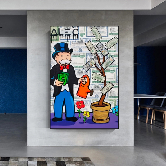 Alec Monopoly and Richie Graffiti Canvas Wall Art-GraffitiWallArt