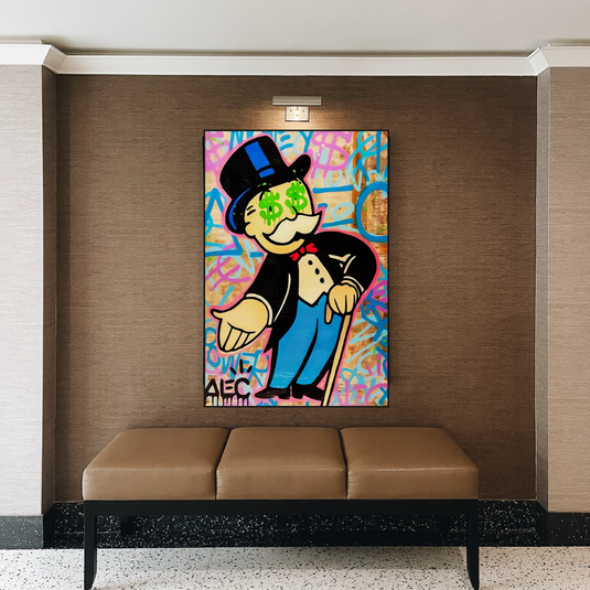 Alec Monopoly Graffiti Canvas Wall Art-GraffitiWallArt