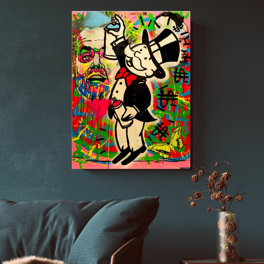 Alec Monopoly Millionaire Spray Wall Art-GraffitiWallArt