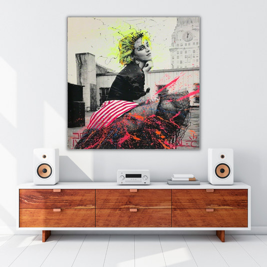 Alec Singer Madonna Canvas Wall Art-GraffitiWallArt