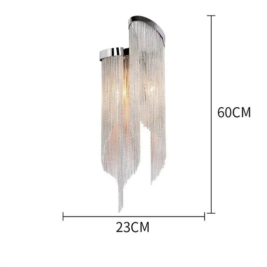 Aluminium Fringed Chandelier: Elegant and Timeless Design-GraffitiWallArt