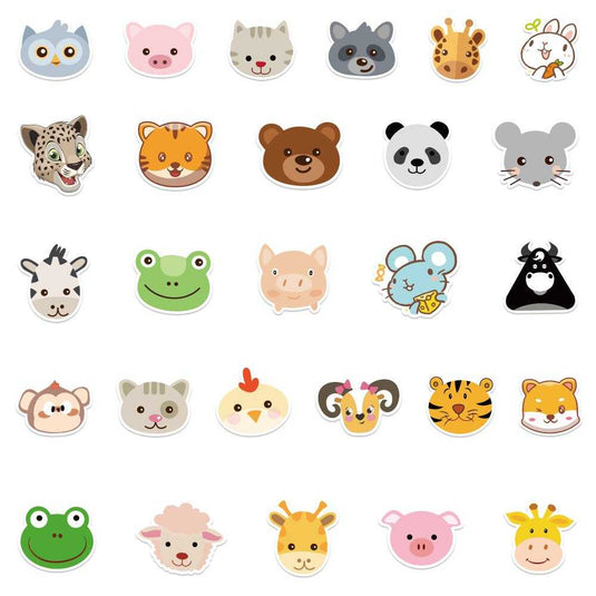 Animal Avatar Stickers Pack - Famous and Waterproof Bundle-GraffitiWallArt