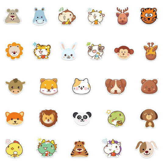 Animal Avatar Stickers Pack - Famous and Waterproof Bundle-GraffitiWallArt