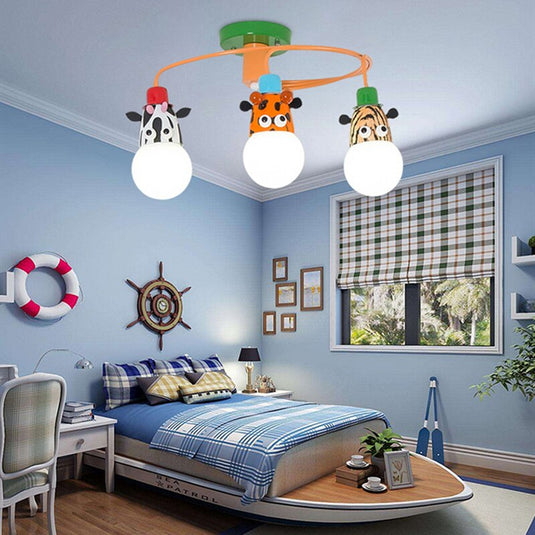 Animals LED Pendant Lamp For Kids Room-GraffitiWallArt