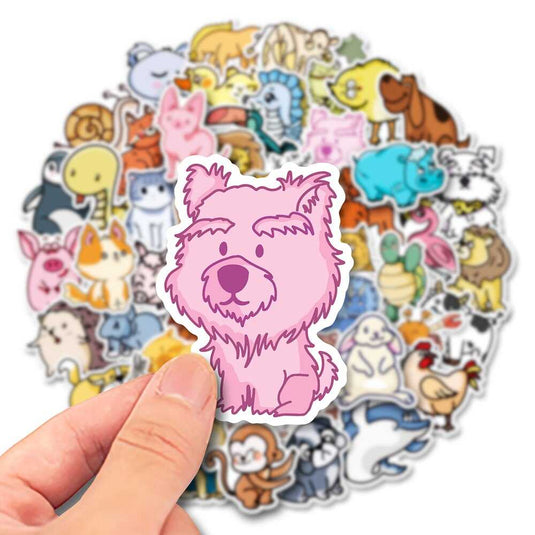 Animals Stickers Pack - Enjoy Adorable Animal Designs!-GraffitiWallArt