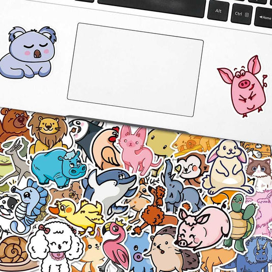 Animals Stickers Pack - Enjoy Adorable Animal Designs!-GraffitiWallArt