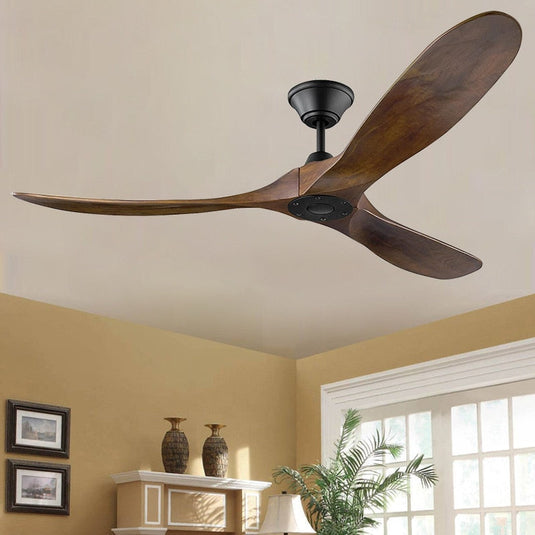 Antique Wooden Blades Large Fan Remote Controlled (2024 Edition) - GraffitiWallArt