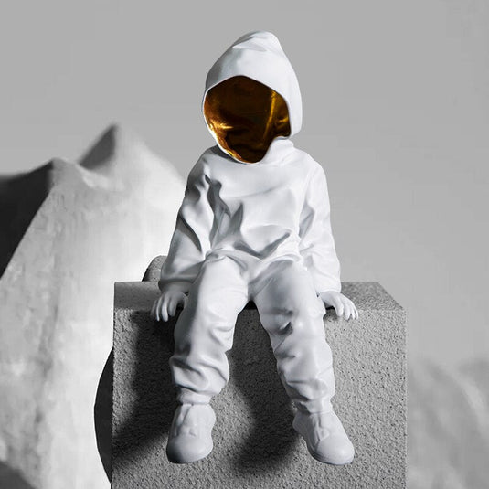 Astronaut Direct from Space in Kitchen Statue-GraffitiWallArt