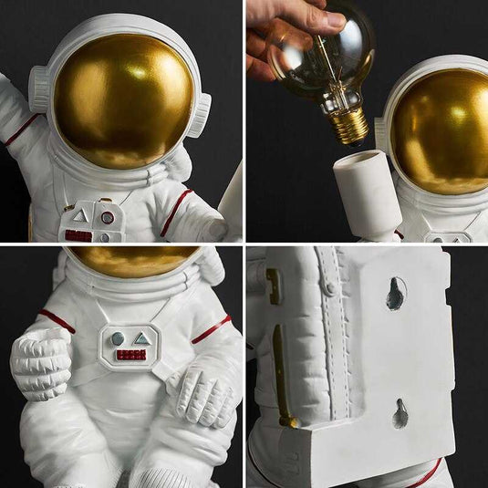 Astronaut Model Night Light Resin Bedside Table Lamp-GraffitiWallArt