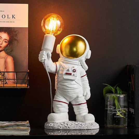 Astronaut Model Night Light Resin Bedside Table Lamp-GraffitiWallArt