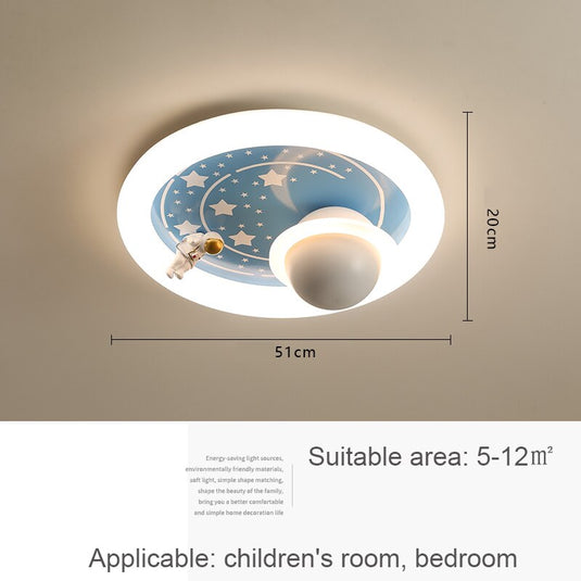 Astronaut Space Ceiling Light Kids Room-GraffitiWallArt