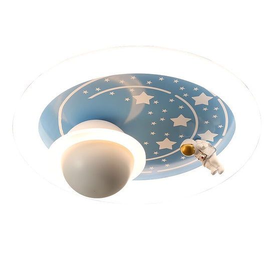 Astronaut Space Ceiling Light Kids Room-GraffitiWallArt