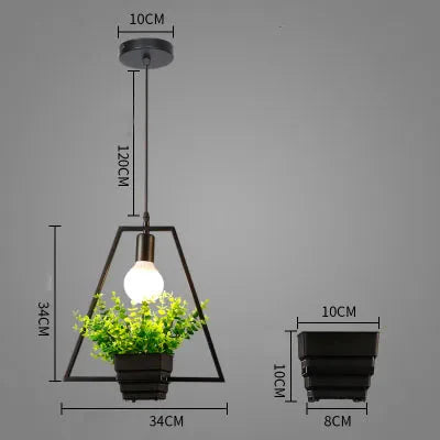 Atmosphere Plant Hanging Light Pendant-GraffitiWallArt