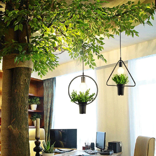 Atmosphere Plant Hanging Light Pendant-GraffitiWallArt