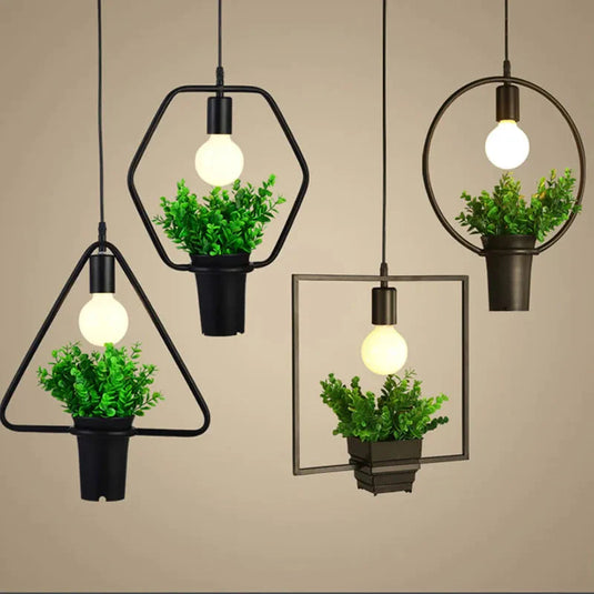 Atmosphere Plant Hanging Light Pendant-GraffitiWallArt