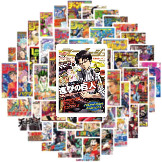 Attack on Titan Hunter X Hunter Anime Sticker Pack-GraffitiWallArt