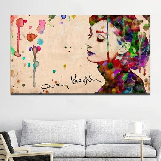 Audrey Hepburn Canvas Wall Art: Captivating Masterpieces-GraffitiWallArt