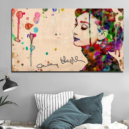 Audrey Hepburn Canvas Wall Art: Captivating Masterpieces-GraffitiWallArt