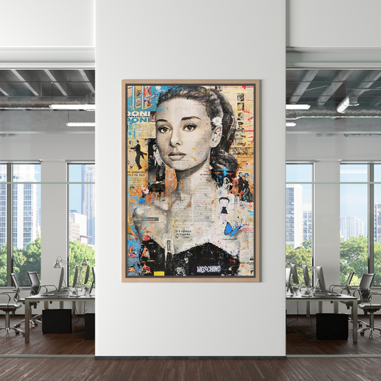 Audrey Hepburn Canvas Wall Art: Elevate Your Space-GraffitiWallArt