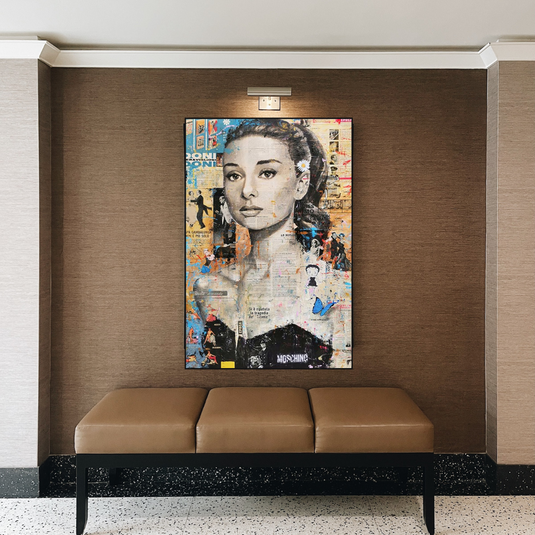 Audrey Hepburn Canvas Wall Art: Elevate Your Space-GraffitiWallArt