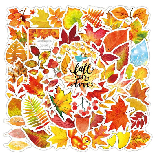 Autumn Maple Leaf Graffiti Stickers-GraffitiWallArt