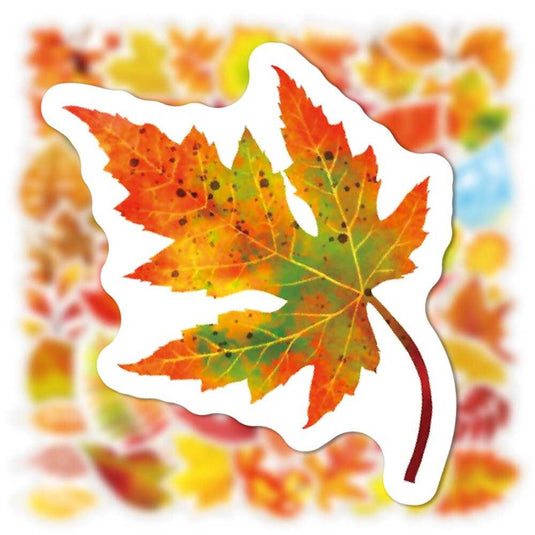 Autumn Maple Leaf Graffiti Stickers-GraffitiWallArt